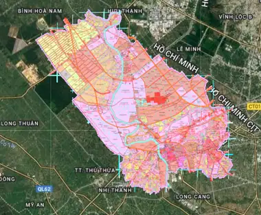 Bản đồ quy hoạch Huyện Bến Lức, Long An