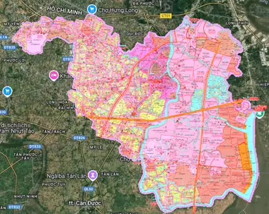 Bản đồ quy hoạch Huyện Cần Giuộc, Long An