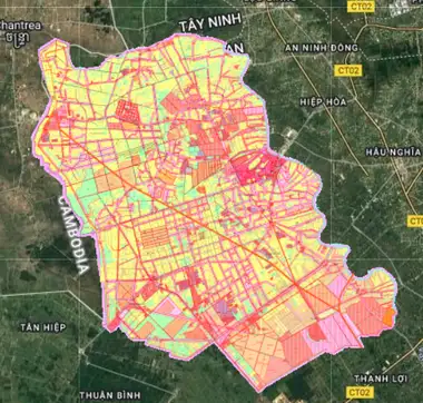 Bản đồ quy hoạch Huyện Đức Huệ, Long An