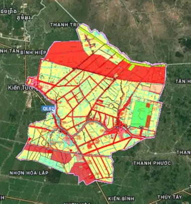 Bản đồ quy hoạch Huyện Mộc Hóa, Long An