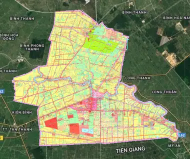 Bản đồ quy hoạch Huyện Thạnh Hóa, Long An