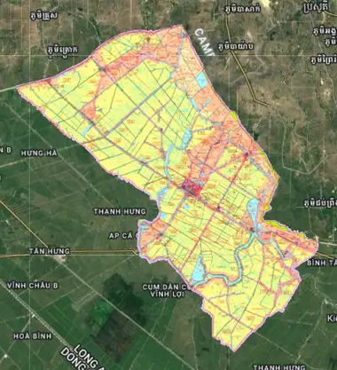 Bản đồ quy hoạch Huyện Vĩnh Hưng, Long An