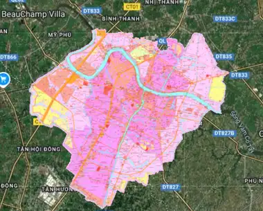 Bản đồ quy hoạch Thành phố Tân An, Long An