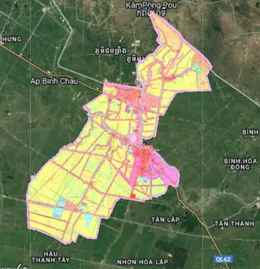 Bản đồ quy hoạch Thị xã Kiến Tường, Long An