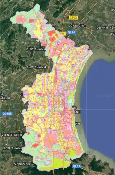 Bản đồ quy hoạch Huyện Diễn Châu, Nghệ An