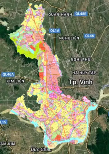 Bản đồ quy hoạch Huyện Hưng Nguyên, Nghệ An