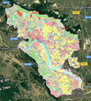 Bản đồ quy hoạch Huyện Nam Đàn, Nghệ An