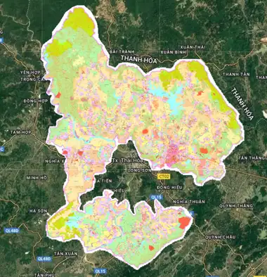 Bản đồ quy hoạch Huyện Nghĩa Đàn, Nghệ An