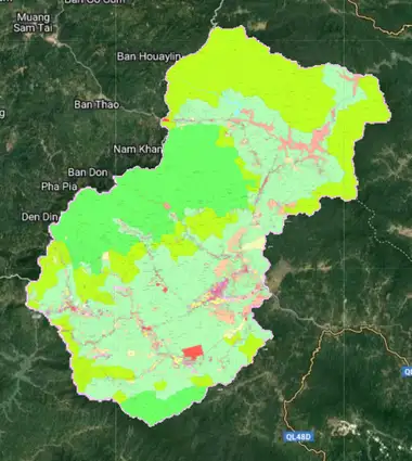 Bản đồ quy hoạch Huyện Quế Phong, Nghệ An