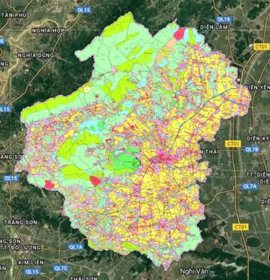 Bản đồ quy hoạch Huyện Yên Thành, Nghệ An