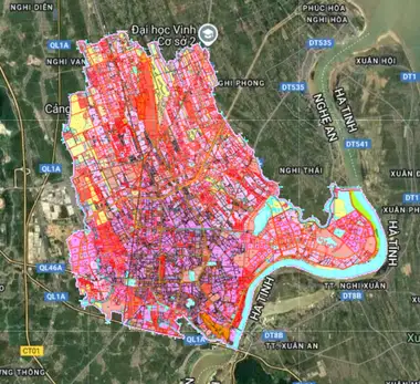Bản đồ quy hoạch Thành phố Vinh, Nghệ An