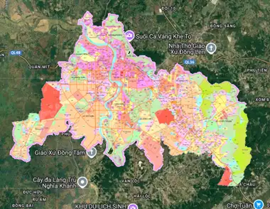 Bản đồ quy hoạch Thị xã Thái Hoà, Nghệ An
