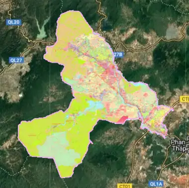 Bản đồ quy hoạch Huyện Ninh Sơn, Ninh Thuận