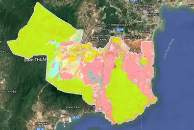 Bản đồ quy hoạch Huyện Thuận Nam, Ninh Thuận