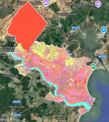 Bản đồ quy hoạch Thành phố Phan Rang-Tháp Chàm, Ninh Thuận