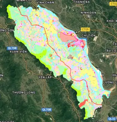 Bản đồ quy hoạch Huyện Cẩm Khê, Phú Thọ