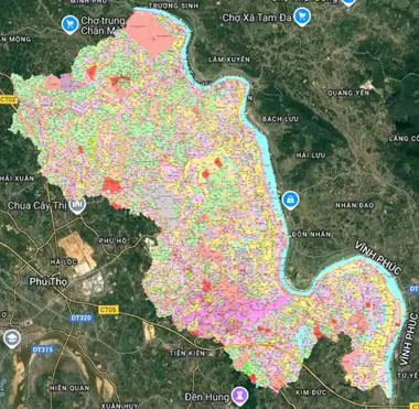 Bản đồ quy hoạch Huyện Phù Ninh, Phú Thọ