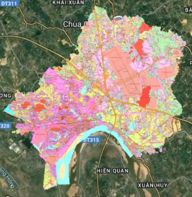 Bản đồ quy hoạch Thị xã Phú Thọ, Phú Thọ