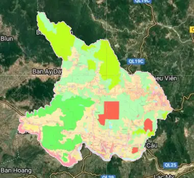 Bản đồ quy hoạch Huyện Sơn Hòa, Phú Yên