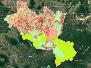 Bản đồ quy hoạch Huyện Sông Hinh, Phú Yên
