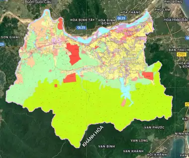 Bản đồ quy hoạch Huyện Tây Hoà, Phú Yên