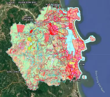 Bản đồ quy hoạch Huyện Tuy An, Phú Yên
