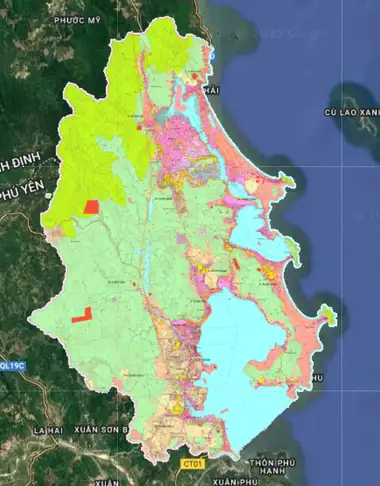 Bản đồ quy hoạch Thị xã Sông Cầu, Phú Yên
