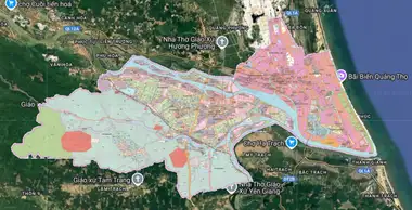 Bản đồ quy hoạch Thị xã Ba Đồn, Quảng Bình