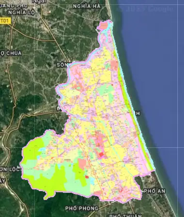 Bản đồ quy hoạch Huyện Mộ Đức, Quảng Ngãi