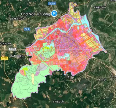 Bản đồ quy hoạch Thành phố Đông Hà, Quảng Trị