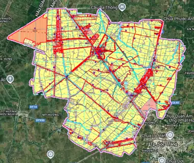 Bản đồ quy hoạch Huyện Châu Thành, Sóc Trăng