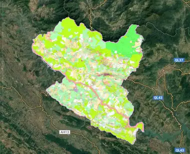 Bản đồ quy hoạch Huyện Bắc Yên, Sơn La