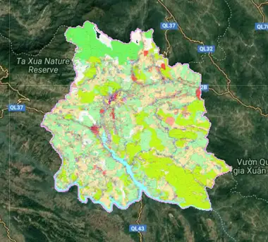 Bản đồ quy hoạch Huyện Phù Yên, Sơn La