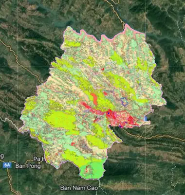 Bản đồ quy hoạch Thị xã Mộc Châu, Sơn La