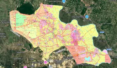 Bản đồ quy hoạch Huyện Bến Cầu, Tây Ninh