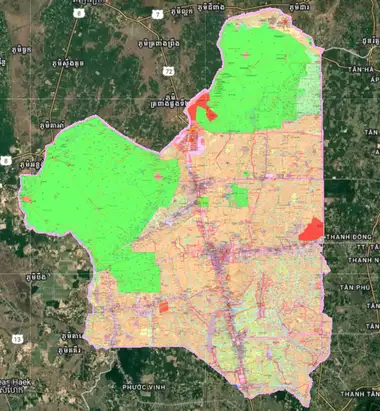 Bản đồ quy hoạch Huyện Tân Biên, Tây Ninh