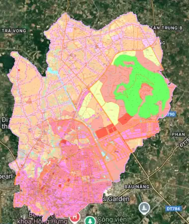 Bản đồ quy hoạch Thành phố Tây Ninh, Tây Ninh