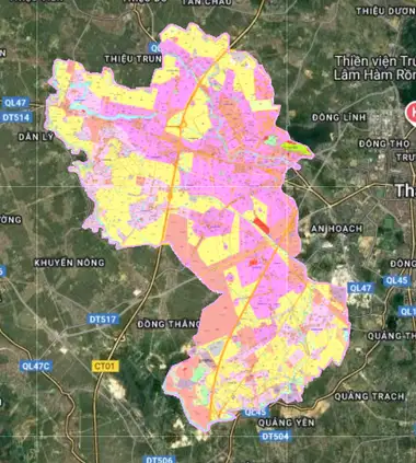 Bản đồ quy hoạch Huyện Đông Sơn, Thanh Hóa