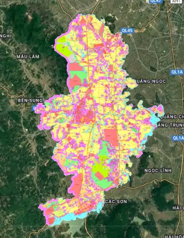 Bản đồ quy hoạch Huyện Nông Cống, Thanh Hóa