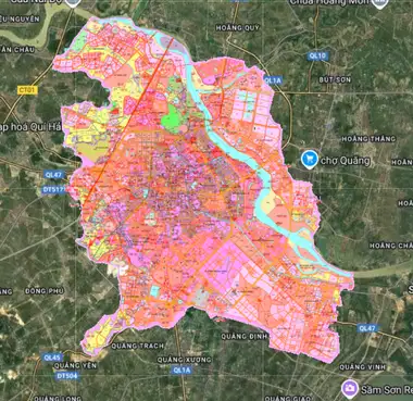 Bản đồ quy hoạch Thành phố Thanh Hóa, Thanh Hóa
