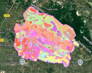 Bản đồ quy hoạch Thị xã Bỉm Sơn, Thanh Hóa