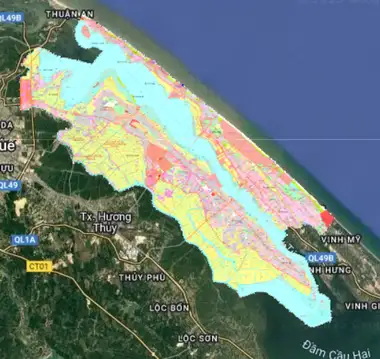 Bản đồ quy hoạch Huyện Phú Vang, Thừa Thiên Huế