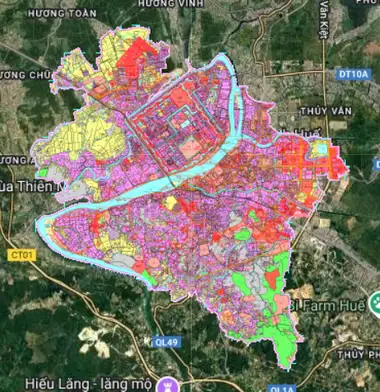 Bản đồ quy hoạch Thành phố Huế, Thừa Thiên Huế