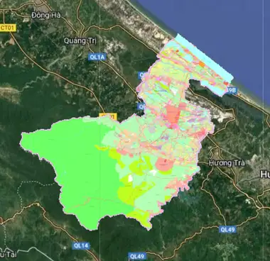 Bản đồ quy hoạch Thị Xã Phong Điền, Thừa Thiên Huế