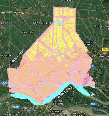 Bản đồ quy hoạch Huyện Cái Bè, Tiền Giang