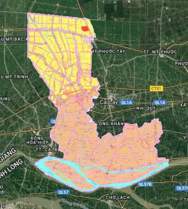 Bản đồ quy hoạch Huyện Cai Lậy, Tiền Giang