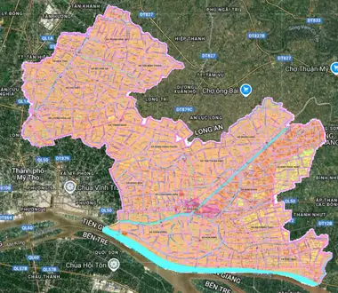 Bản đồ quy hoạch Huyện Chợ Gạo, Tiền Giang