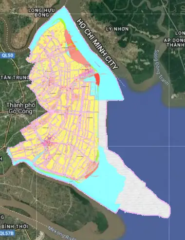Bản đồ quy hoạch Huyện Gò Công Đông, Tiền Giang
