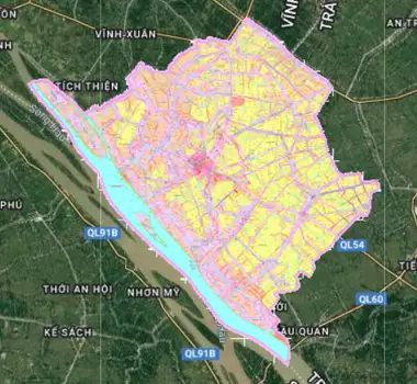 Bản đồ quy hoạch Huyện Cầu Kè, Trà Vinh