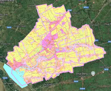 Bản đồ quy hoạch Huyện Tiểu Cần, Trà Vinh